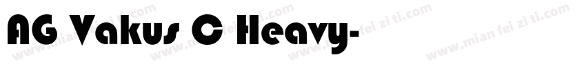 AG Vakus C Heavy字体转换